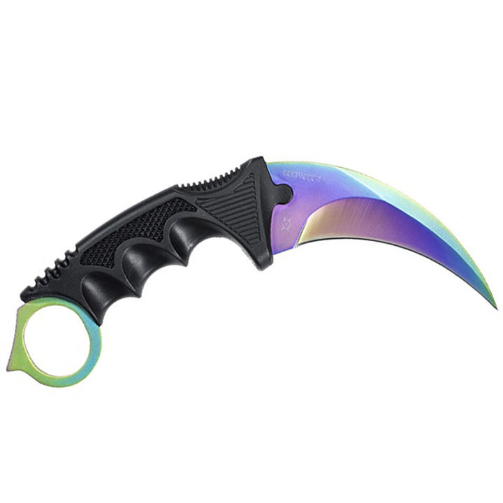 FadeCase Karambit Classic - Fade - Real CSGO Knife Skin Counter Strike  Global Offensive Full Tang Fixed Blade (Color: Fade)